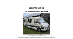 Desktop Screenshot of lesharo.co.uk